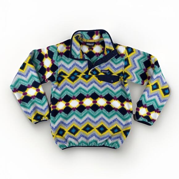 Patagonia Sweaters - Patagonia Synchilla Snap-T Fleece Jacket Womens XS Aztec Rare Print Timber Twist